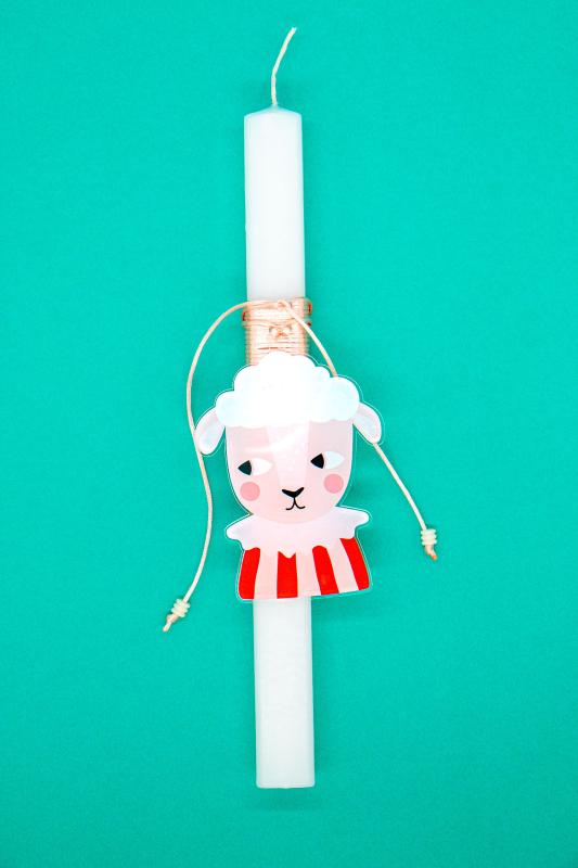 Woolly Easter Candle